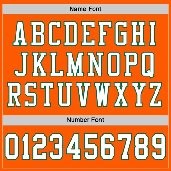 Custom Orange White-Kelly Green Mesh Authentic Throwback Football Jersey Custom Orange White-Kelly Green Mesh Authentic Throwback Football Jersey