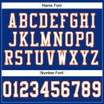 Custom Royal White-Orange Mesh Authentic Football Jersey Custom Royal White-Orange Mesh Authentic Football Jersey