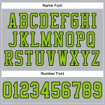 Custom Gray Neon Green-Black Mesh Authentic Football Jersey Custom Gray Neon Green-Black Mesh Authentic Football Jersey
