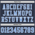 Custom Navy Light Blue-White Mesh Authentic Football Jersey Custom Navy Light Blue-White Mesh Authentic Football Jersey