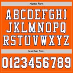 Custom Orange White-Royal Mesh Authentic Throwback Football Jersey