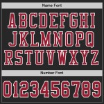 Custom Black Cardinal-White Mesh Authentic Football Jersey Custom Black Cardinal-White Mesh Authentic Football Jersey