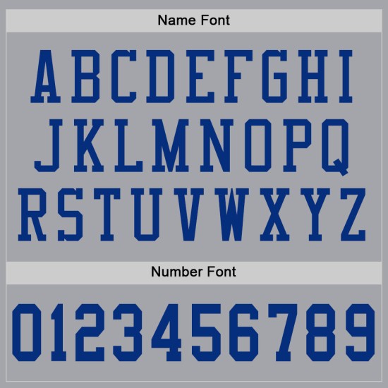 Custom Gray Royal Mesh Authentic Football Jersey Custom Gray Royal Mesh Authentic Football Jersey